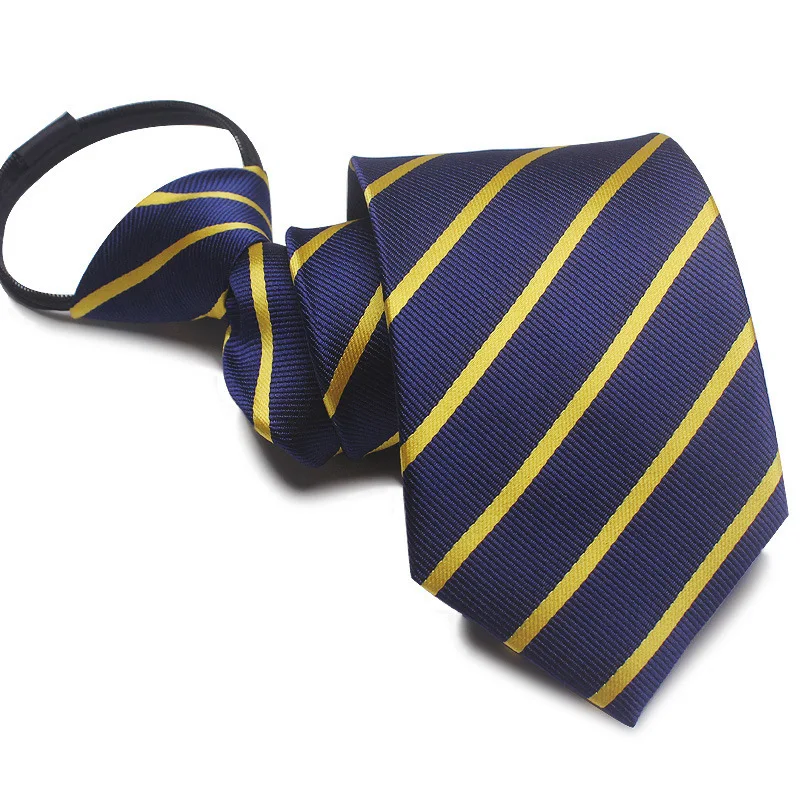 Men'S Formal Wear Ties - メンズネクタイ 8 センチメートルジッパーネクタイ 7 センチメートルビジネスフォーマルプロフェッショナルストライプ幾何学模様ネクタイアパレルアクセサリーネックウェア