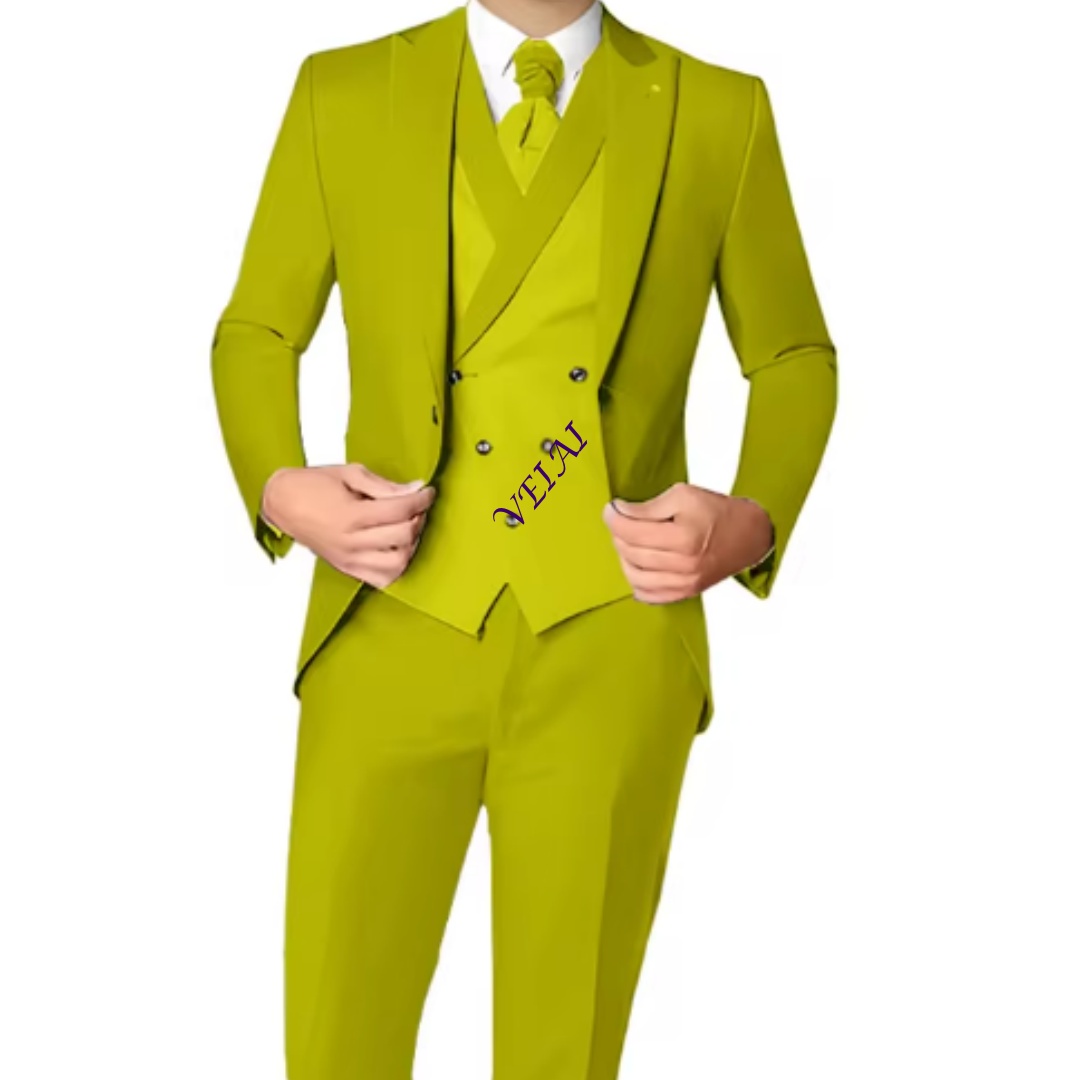 Mens Formal - 男の子用スーツ スリムフィット タキシード ウェディングパーティー 3ピース 子供用スーツジャケット