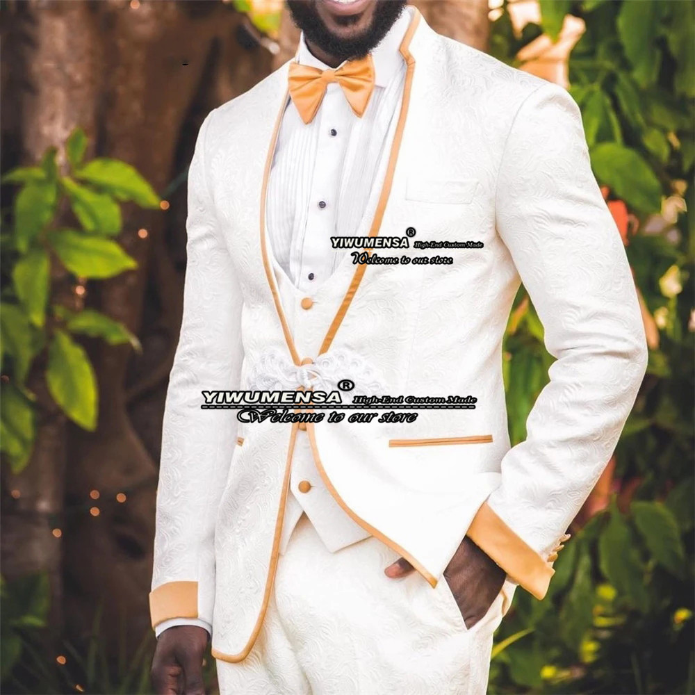 Men'S Formal Wear For Marriage - 男のファッションフォーマルな結婚式のスーツ 3 個セット新郎着用ブレザー衣装オム結婚イブニングパーティードレスカスタマイズされた男性タキシード