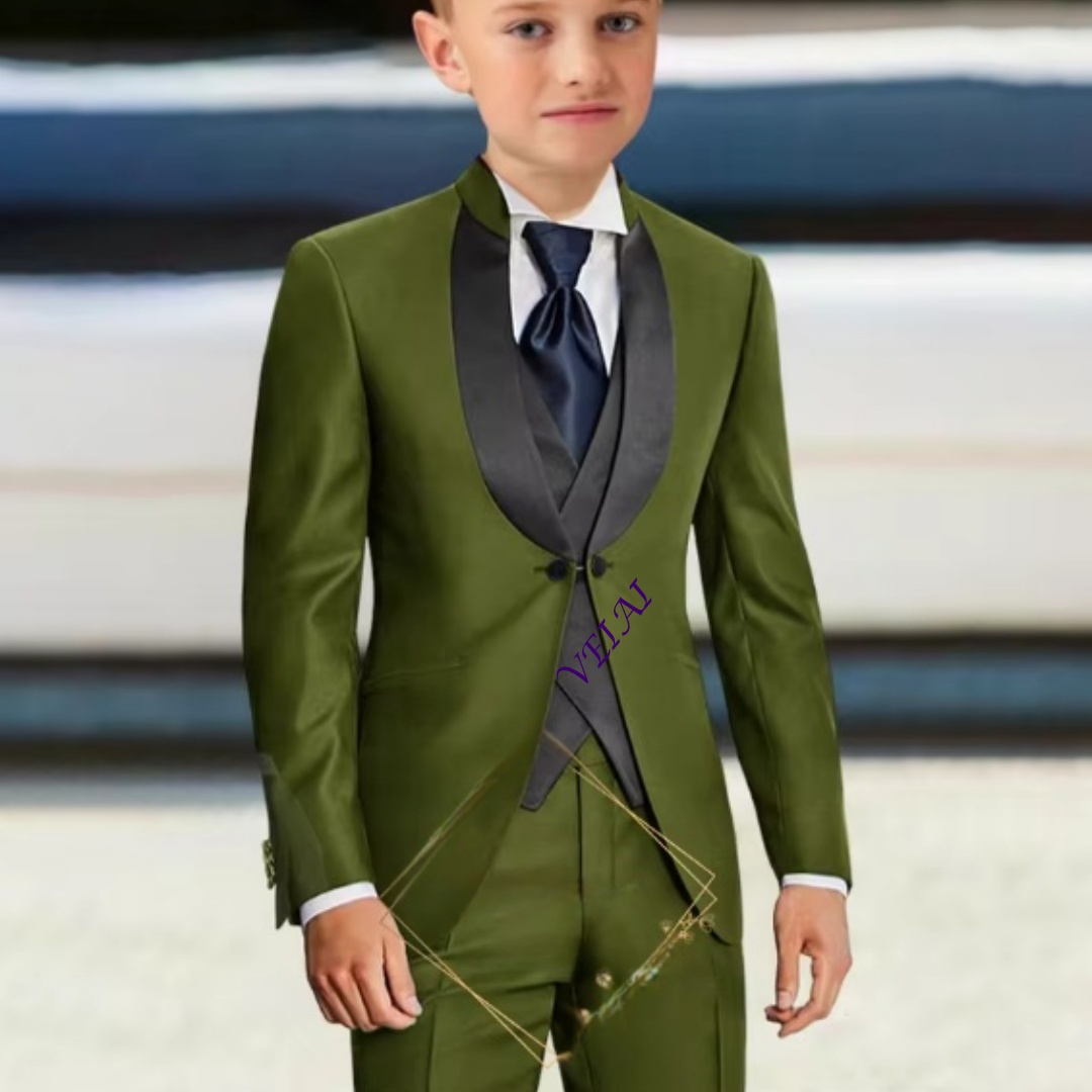 男の子用3点セットスーツ（ジャケット＋ベスト＋パンツ）―カス - Mens Formal のレビューと価格