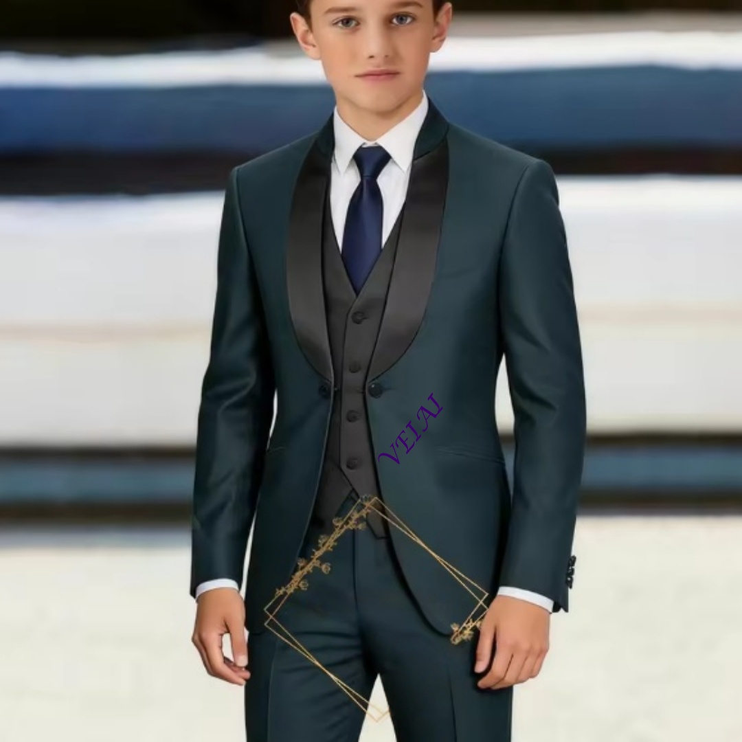 男の子用3点セットスーツ（ジャケット＋ベスト＋パンツ）―カス - Mens Formal のレビューと価格