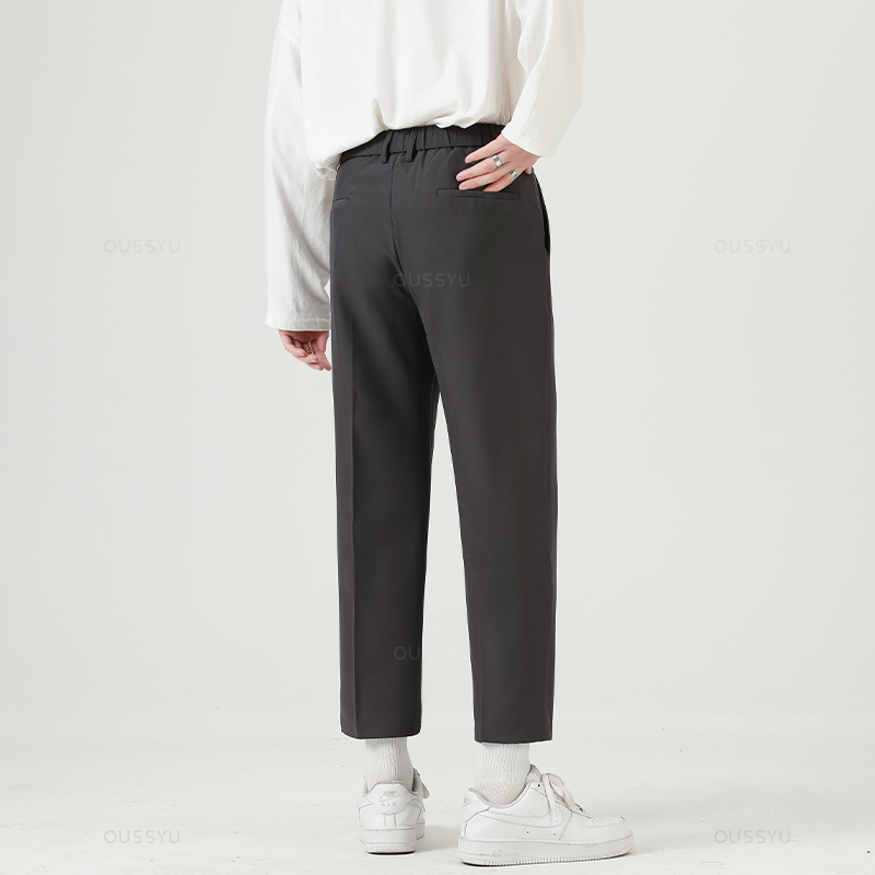 ブランド服スムーズスーツパンツ男性ビジネスフォーマル足首丈ワ - Men'S Formal Style のレビューと価格