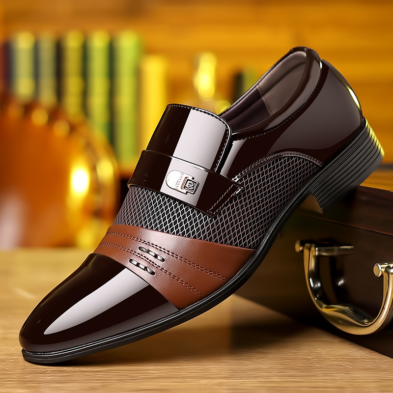 オックスフォードシューズメンズ高級ラッカー結婚式の靴ポインテ - Men'S Luxury Formal Wear のレビューと価格
