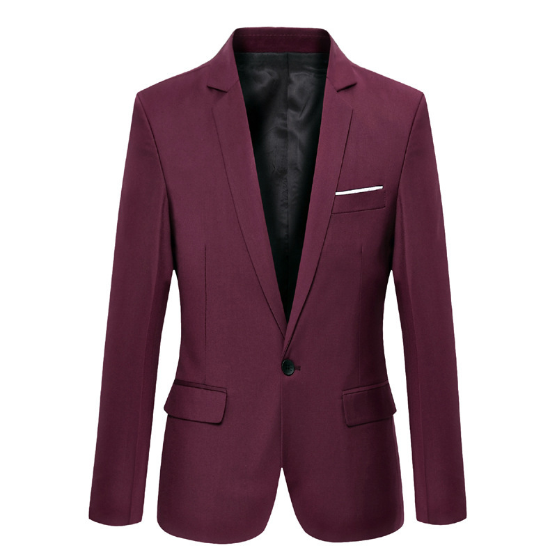 男性用単色スーツコート,スリムフィット,スーツ,美しいブレザ - Men'S Formal Wear For Marriage のレビューと価格