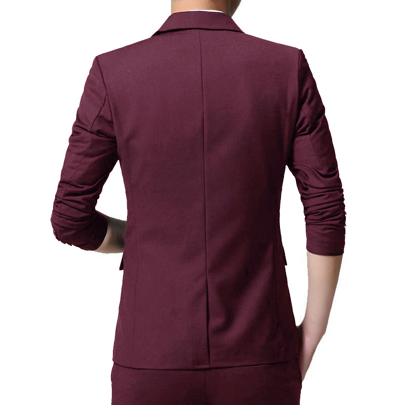 男性用単色スーツコート,スリムフィット,スーツ,美しいブレザ - Men'S Formal Wear For Marriage のレビューと価格