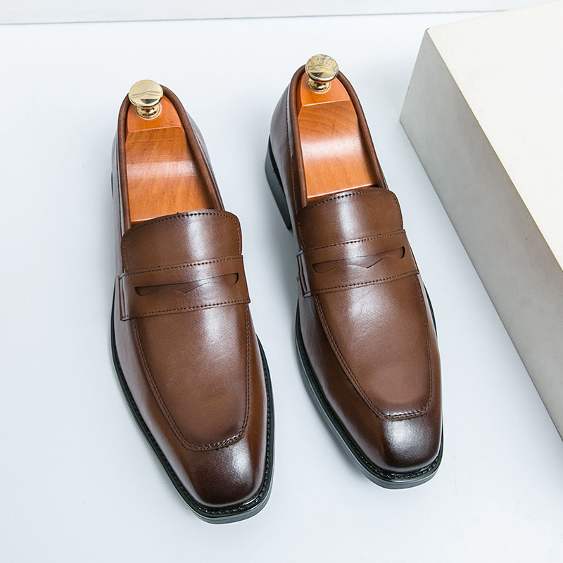 クラシックイタリア製 ポインテッドトゥ レザーシューズ メン - Men'S Luxury Formal Wear のレビューと価格
