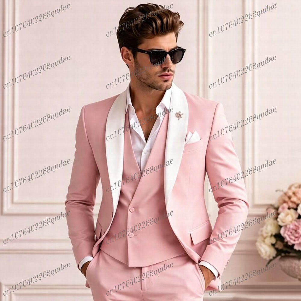 ホワイトカラー ピンク フォーマル メンズ スーツ ウェディ - Mens Formal のレビューと価格