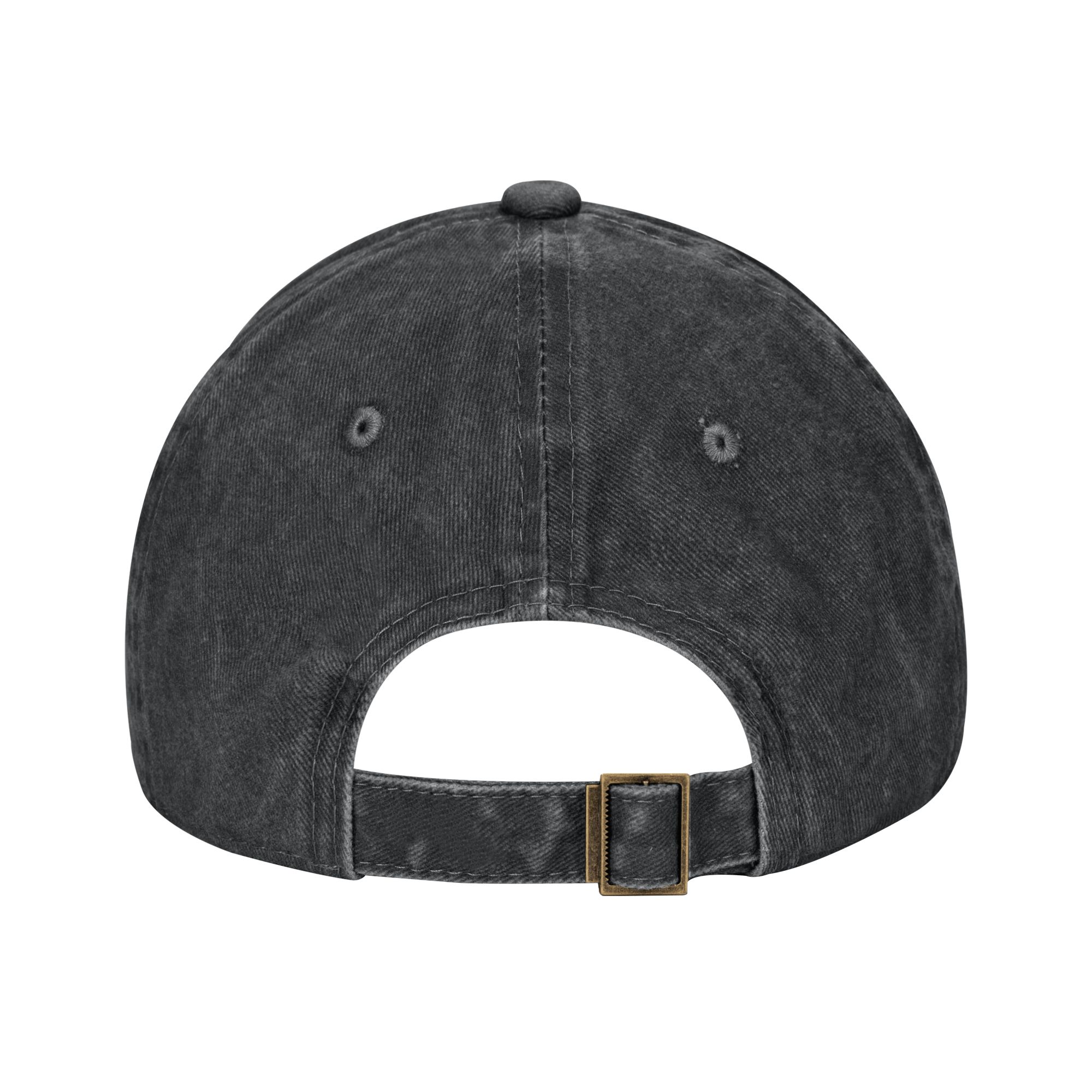 ヴィンテージ風ダメージ加工の黒いロゴ入り野球帽 - 男女兼用 - Men Formal Wear All Black のレビューと価格