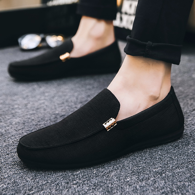 男性カジュアルシューズキャンバススリッポンファッションローフ - Men'S Formal Party Wear Shoes のレビューと価格
