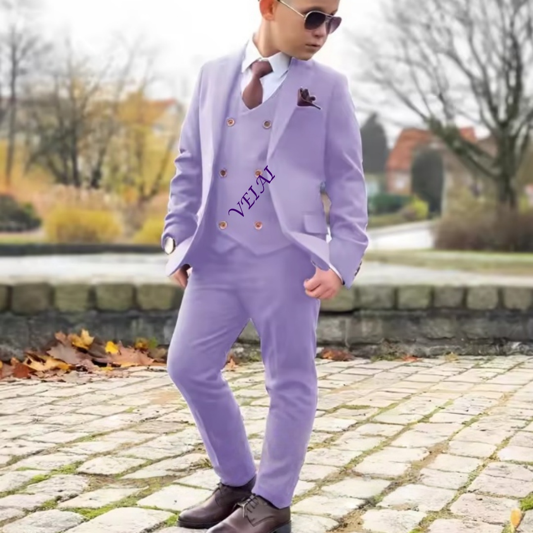 男の子用3ピースフォーマルスーツセット、カスタマイズ可能なウ - Mens Formal のレビューと価格