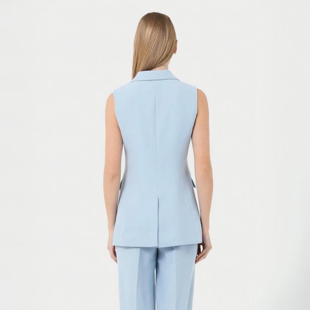 ノースリーブパンツスーツ レディース ツーピースセット ビジ - Slim Fit Suit Set のレビューと価格