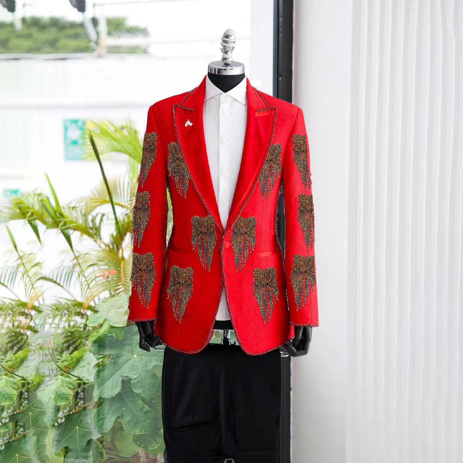 ファッション結婚式の男性スーツクリスタルパーティースーツ 2 - Men'S Formal Wear No Suit のレビューと価格