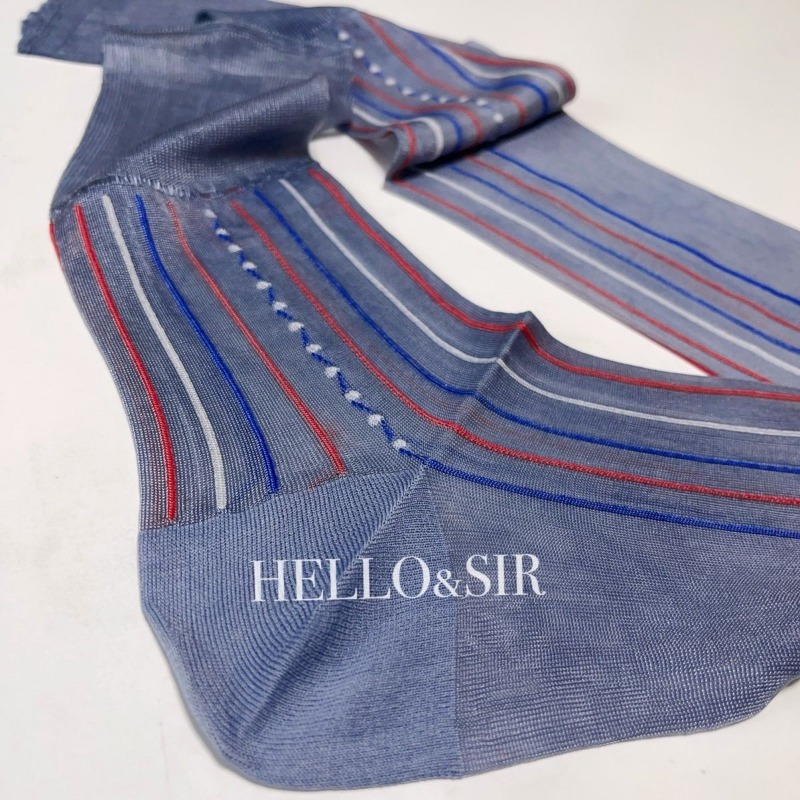 男性ドレスソックスビジネススーツ透明ナイロンストライプ通気性 - Men'S Formal Wear No Suit のレビューと価格