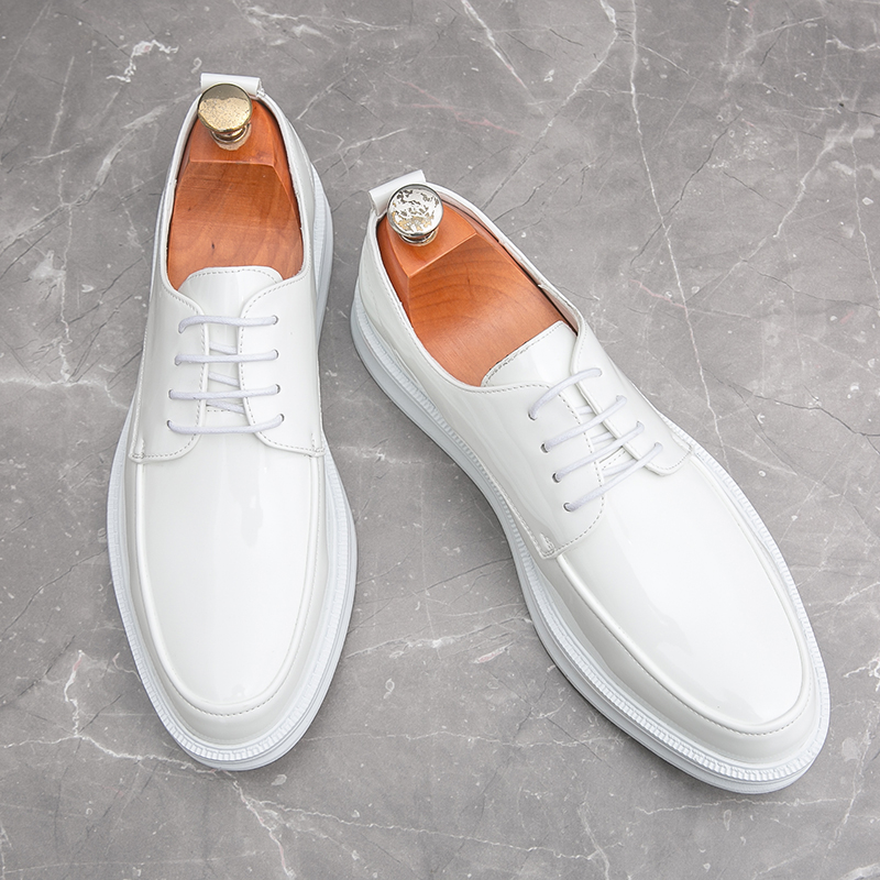ホワイトクラシックオフィスメンズシューズ結婚式の男性フォーマ - Men'S Luxury Formal Wear のレビューと価格