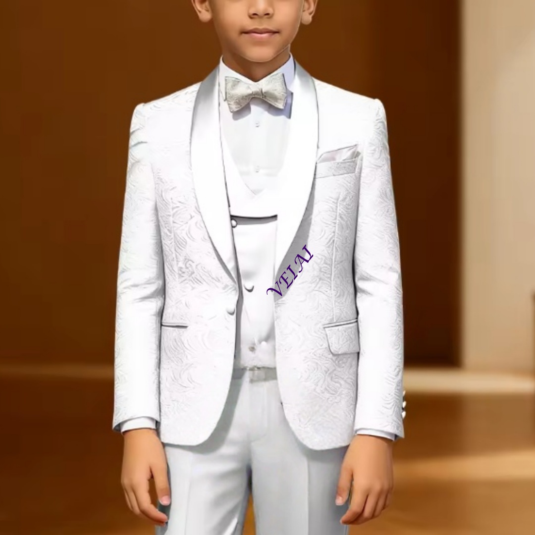 男の子用3ピースフォーマルジャカードスーツ – シャンパン色 - Mens Formal のレビューと価格