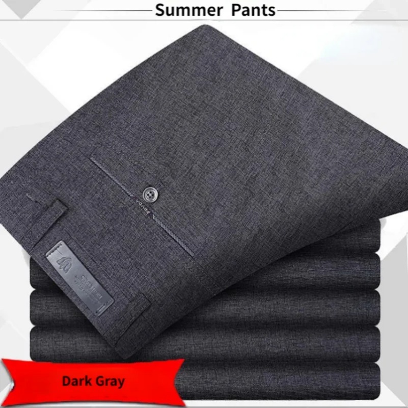 高品質メンズクラシックスーツパンツ夏春パンツハイウエスト秋の - Men'S Formal Style のレビューと価格