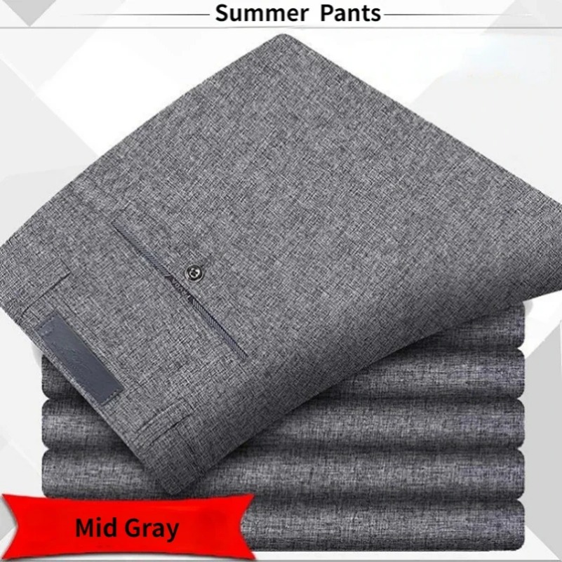 高品質メンズクラシックスーツパンツ夏春パンツハイウエスト秋の - Men'S Formal Style のレビューと価格