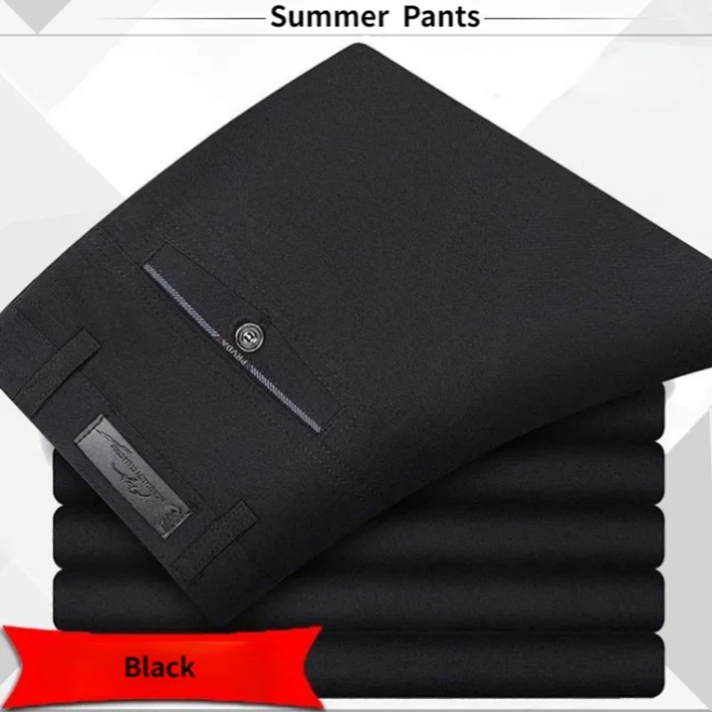 高品質メンズクラシックスーツパンツ夏春パンツハイウエスト秋の - Men'S Formal Style のレビューと価格