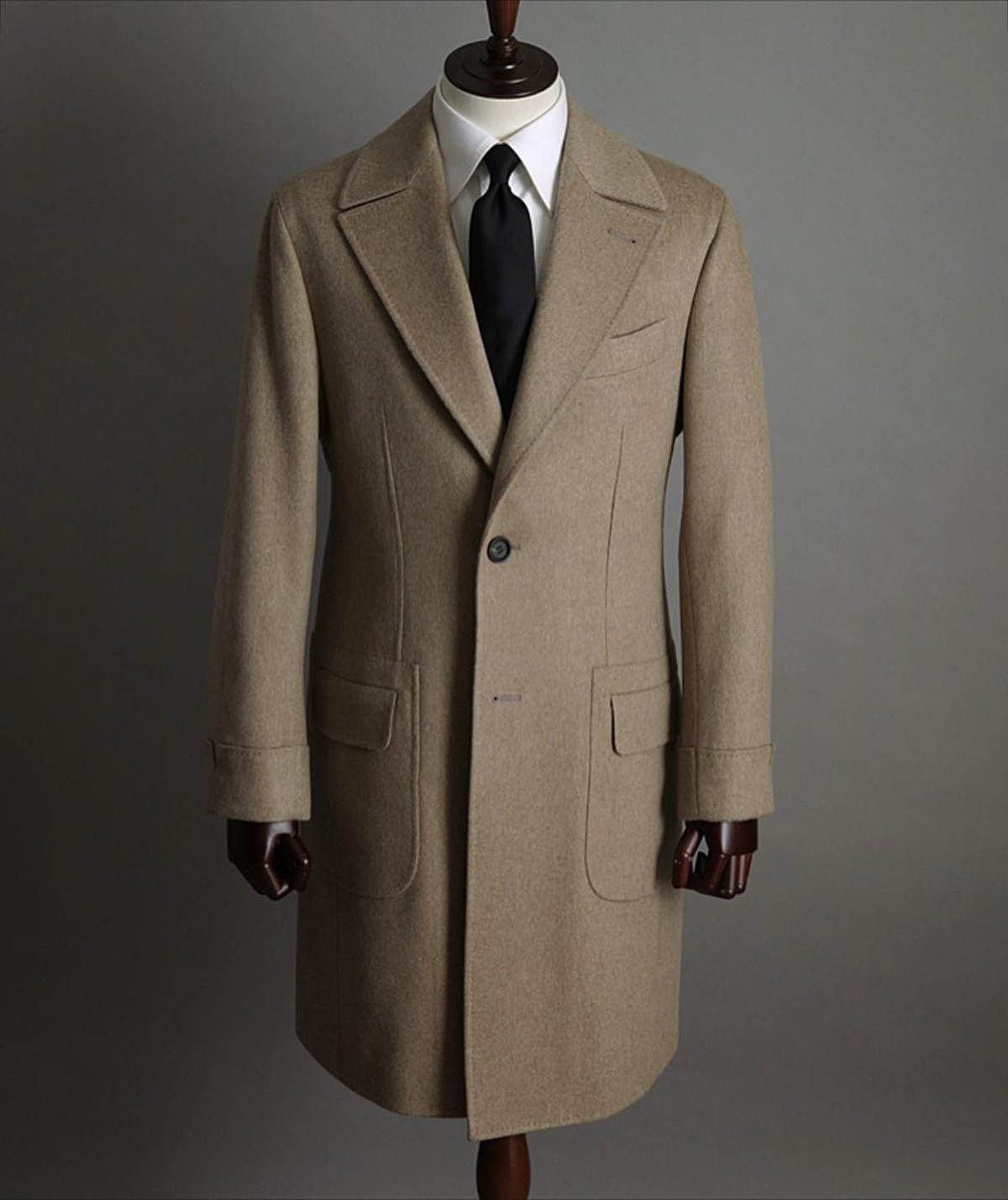 カーキ色のヴィンテージ風メンズコート。フォーマルなビジネスシ - Men'S Vintage Formal Wear のレビューと価格