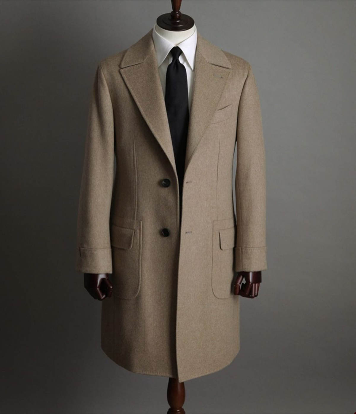 カーキ色のヴィンテージ風メンズコート。フォーマルなビジネスシ - Men'S Vintage Formal Wear のレビューと価格