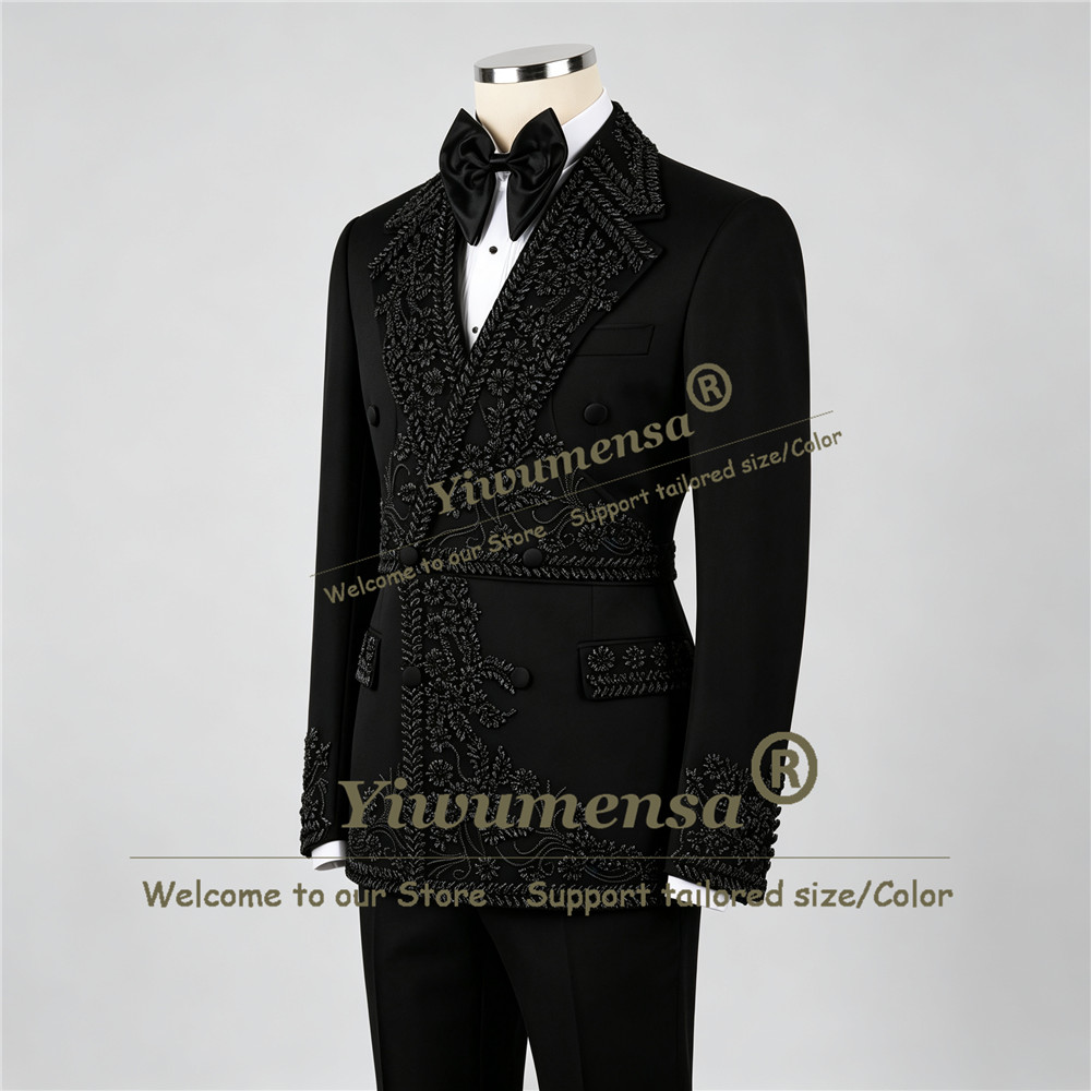 手作りメンズウェディングスーツ メタリックジュエリーストーン - Men'S Formal Wear Jewelry のレビューと価格