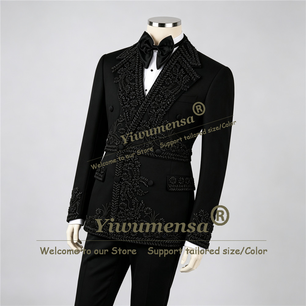 手作りメンズウェディングスーツ メタリックジュエリーストーン - Men'S Formal Wear Jewelry のレビューと価格