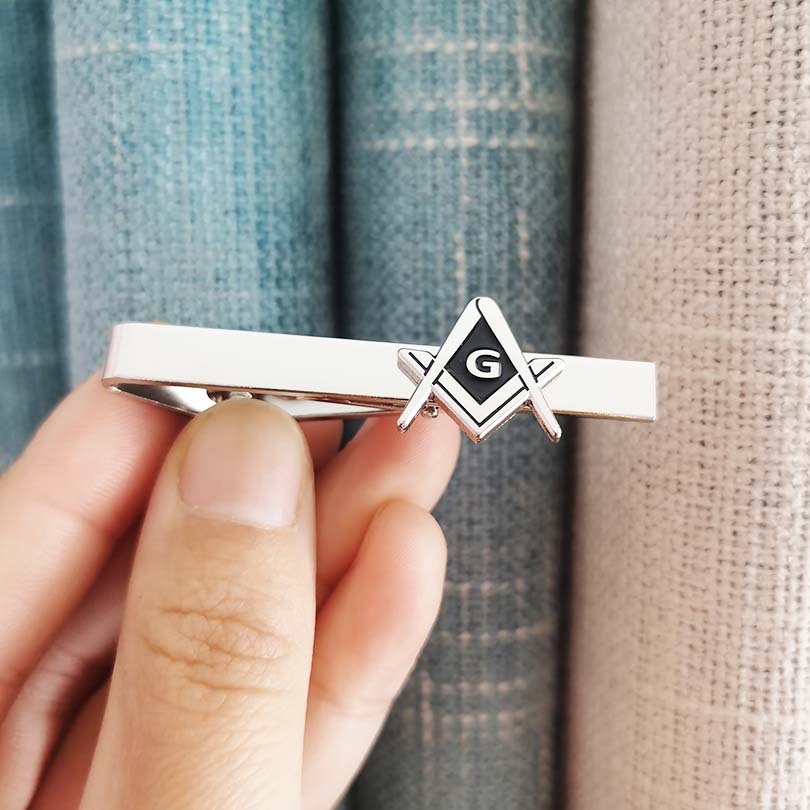 メイソン・フェローメイソン・スクエア＆コンパス付きGタイクリ - Tie Bar Clip のレビューと価格