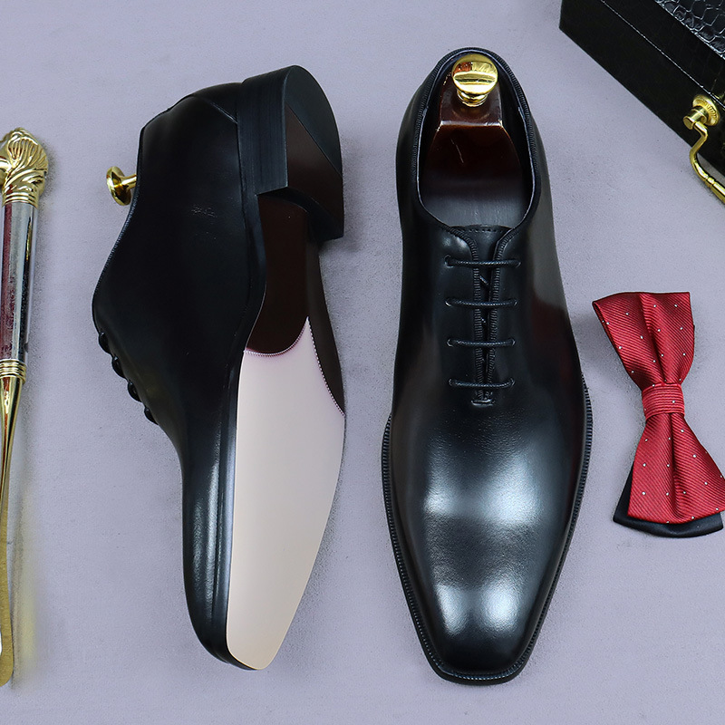デザイナー本革メンズホールカットオックスフォードシューズ高級 - Men'S Luxury Formal Wear のレビューと価格